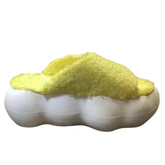 Ugg Sugarcloud Womens 9 Slide Platform Sandals Yellow Terry Slippers Shoes NEW - Picture 5 of 9